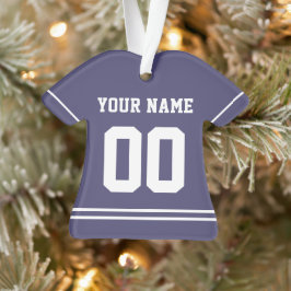 Persoonlijke sport Jersey Style Ornament