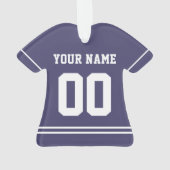 Persoonlijke sport Jersey Style Ornament (achterkant)