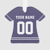 Persoonlijke sport Jersey Style Ornament (voorkant)