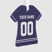 Persoonlijke sport Jersey Style Ornament (voorkant)
