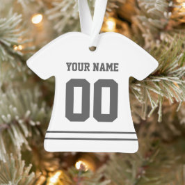 Persoonlijke sport Jersey Style Ornament