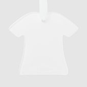 Persoonlijke sport Jersey Style Ornament (achterkant)