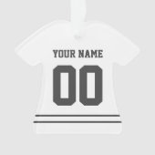 Persoonlijke sport Jersey Style Ornament (voorkant)
