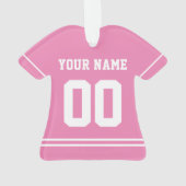 Persoonlijke sport Jersey Style Ornament (achterkant)