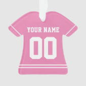 Persoonlijke sport Jersey Style Ornament (voorkant)