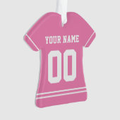 Persoonlijke sport Jersey Style Ornament (voorkant)