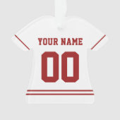 Persoonlijke sport Jersey Style Ornament (voorkant)