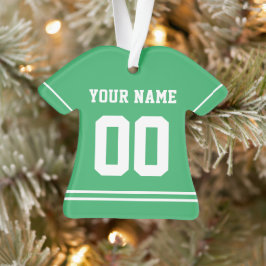 Persoonlijke sport Jersey Style Ornament