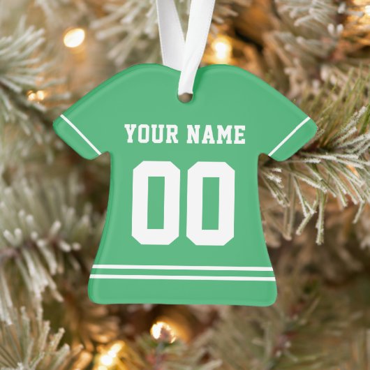 Persoonlijke sport Jersey Style Ornament (Boom)