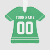 Persoonlijke sport Jersey Style Ornament (voorkant)