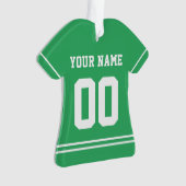 Persoonlijke sport Jersey Style Ornament (voorkant)