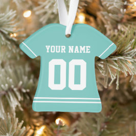 Persoonlijke sport Jersey Style Ornament