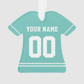Persoonlijke sport Jersey Style Ornament (voorkant)
