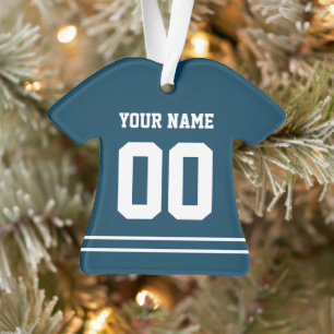 Persoonlijke sport Jersey Style Ornament