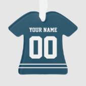 Persoonlijke sport Jersey Style Ornament (voorkant)