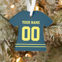 Persoonlijke sport Jersey Style Ornament