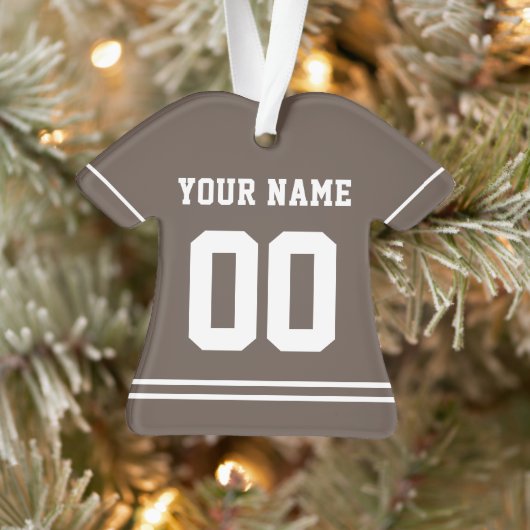 Persoonlijke sport Jersey Style Ornament (Boom)