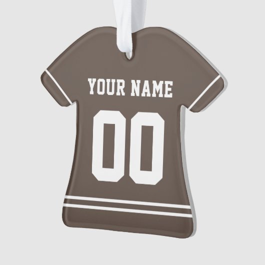 Persoonlijke sport Jersey Style Ornament (voorkant)