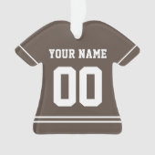 Persoonlijke sport Jersey Style Ornament (voorkant)