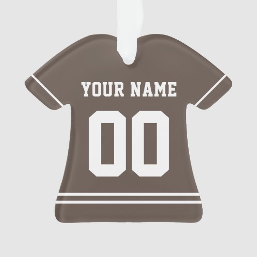Persoonlijke sport Jersey Style Ornament (voorkant)