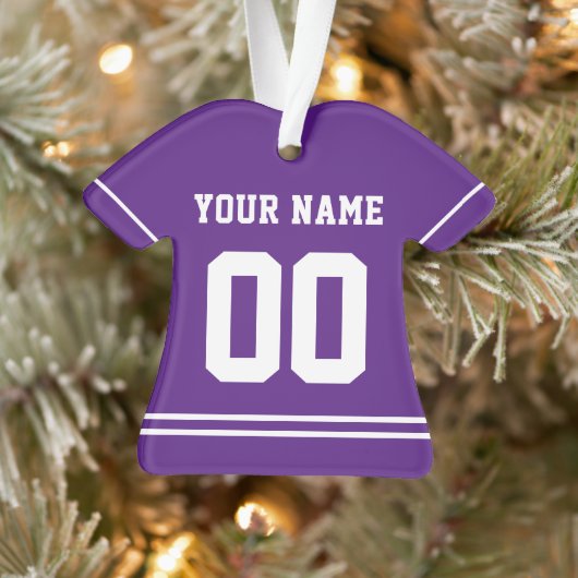 Persoonlijke sport Jersey Style Ornament (Boom)