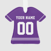 Persoonlijke sport Jersey Style Ornament (achterkant)