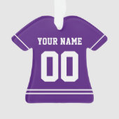 Persoonlijke sport Jersey Style Ornament (voorkant)