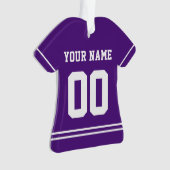Persoonlijke sport Jersey Style Ornament (voorkant)