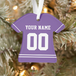 Persoonlijke sport Jersey Style Ornament