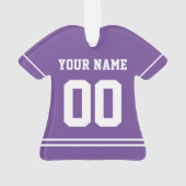 Persoonlijke sport Jersey Style Ornament (achterkant)