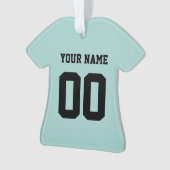 Persoonlijke sport Jersey Style Ornament (voorkant)