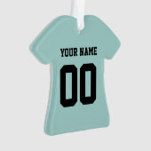 Persoonlijke sport Jersey Style Ornament (voorkant)