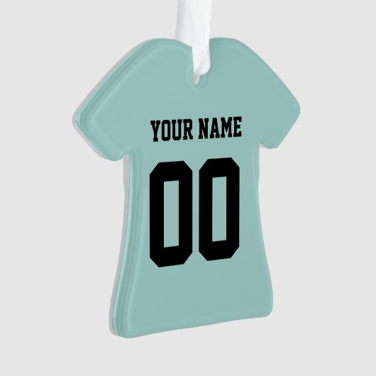 Persoonlijke sport Jersey Style Ornament (voorkant)