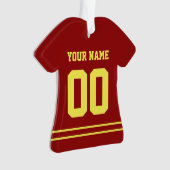 Persoonlijke sport Jersey Style Ornament (voorkant)