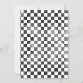 Persoonlijke Sport Race Auto Verjaardagsfeest Kaart (Achterkant)