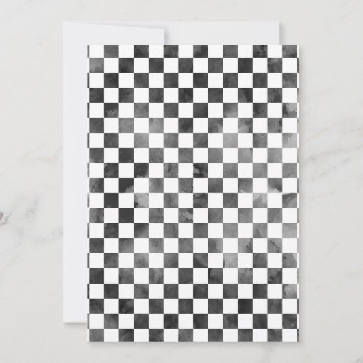 Persoonlijke Sport Race Auto Verjaardagsfeest Kaart (Achterkant)