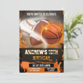 Persoonlijke sport verjaardag afdrukbaar alle spor kaart (Staand voorkant)