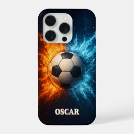 Persoonlijke sport/voetbal iPhone 15 Pro hoesje