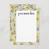 Persoonlijke sportbriefkaarten bedankkaart (Voorkant / Achterkant)