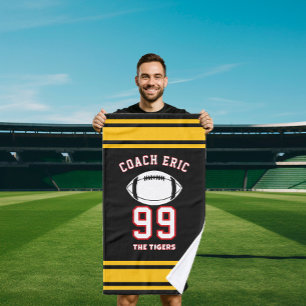 Persoonlijke sporthanddoek Aangepaste voetballer Handdoek