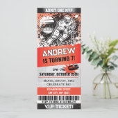 Persoonlijke Sporthockeyticket Schaatsen Verjaarda Kaart (Staand voorkant)