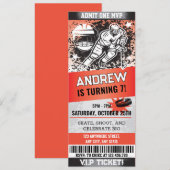 Persoonlijke Sporthockeyticket Schaatsen Verjaarda Kaart (Voorkant / Achterkant)