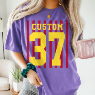 Persoonlijke sportkleding met naam en nummer t-shirt