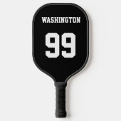 Persoonlijke Sportnaam en -nummer Pickleball Paddle (Voorkant)