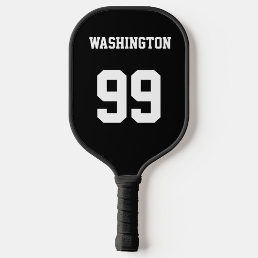 Persoonlijke Sportnaam en -nummer Pickleball Paddle (Achterkant)