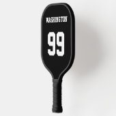 Persoonlijke Sportnaam en -nummer Pickleball Paddle (Links)