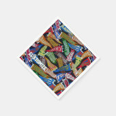 Persoonlijke Sports Fan Pennant Pattern Napkins Servetten (Hoek)