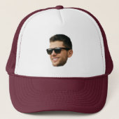 Persoonlijke sportteam gezichtsondersteuner trucker pet (Voorkant)