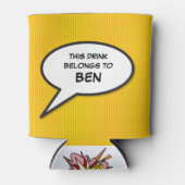 Persoonlijke spraakballon Funny Comic Book Blikjeskoeler (Voorkant)