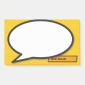 Persoonlijke spraakballon pret stripboek post-it® notes (Voorkant)